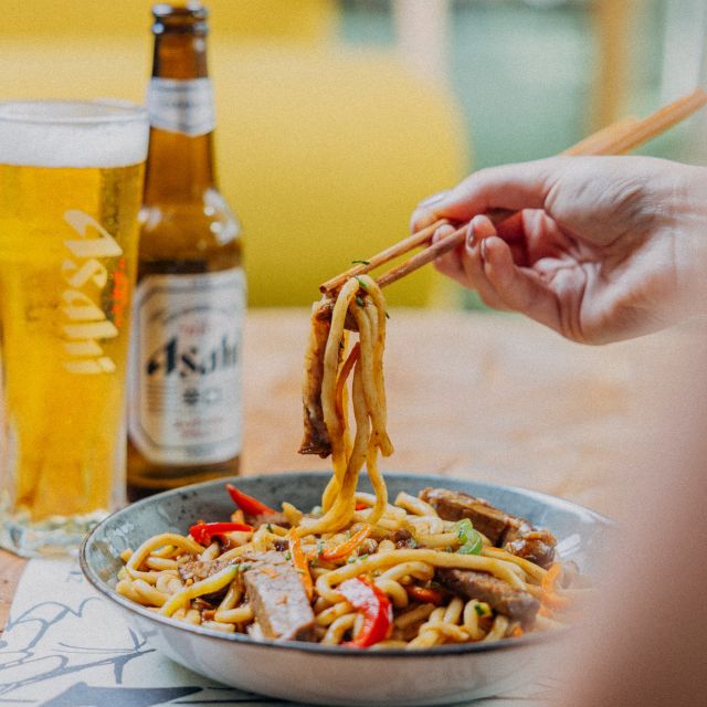 Spaghetti Udon con misto mare - Hisyou Take Away